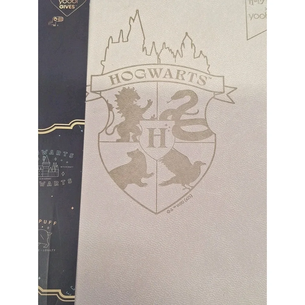 Harry Potter Yoobi Hogwarts Soft Cover Gray Journal w/ Pen - Back to School